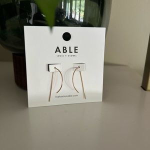 ABLE 14k gold earrings - new, never worn